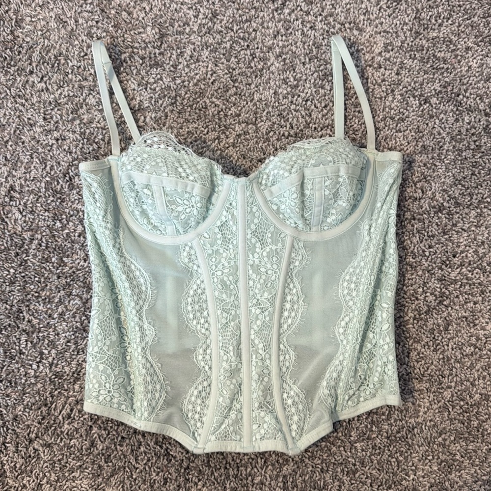 Urban Outfitters out from under teal corset